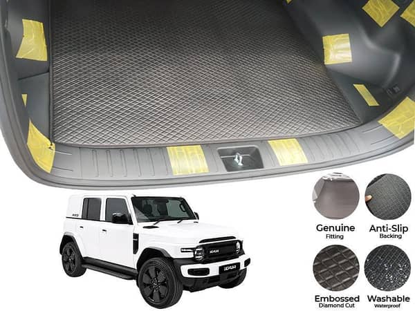 iCaur V23 China Rexine Custom-Size Trunk Mat - Model 2026