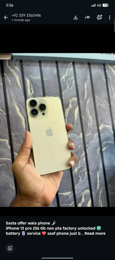 Apple iPhone 13 Pro NON PTA Factory unlocked 