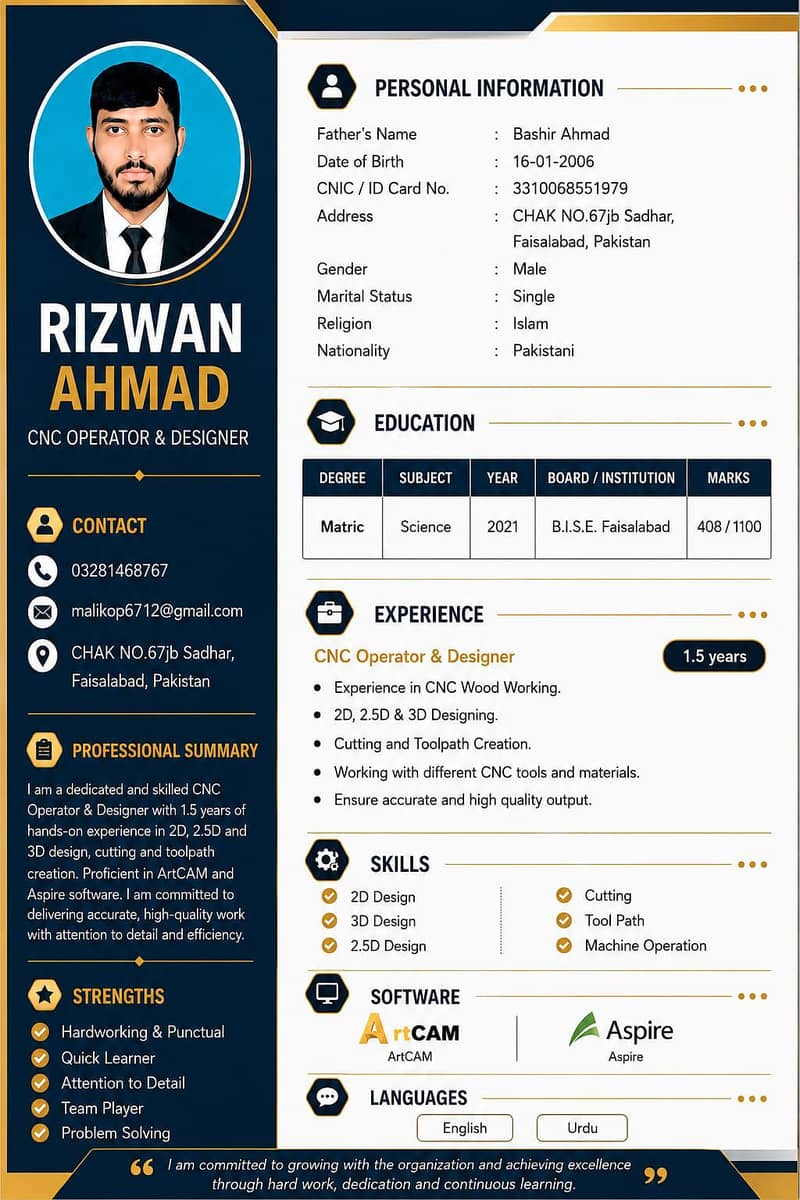 CNC wood machine operator and programer 1