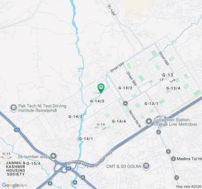 40*80 14 marla plot for sale in G-14/3 Islamabad