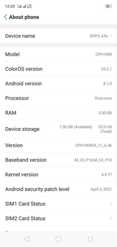 OPPO A5s