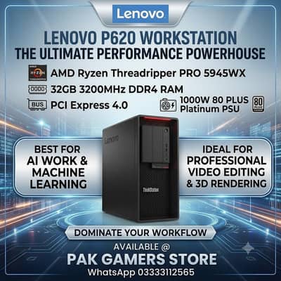 Lenovo P620 AMD Ryzen Threadripper PRO 5945WX.