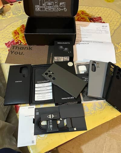 Samsung Mobile S24 Ultra pta approved with box urgent sale
