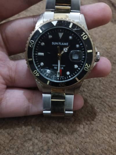 sun flame original 10 bar water resistant watch