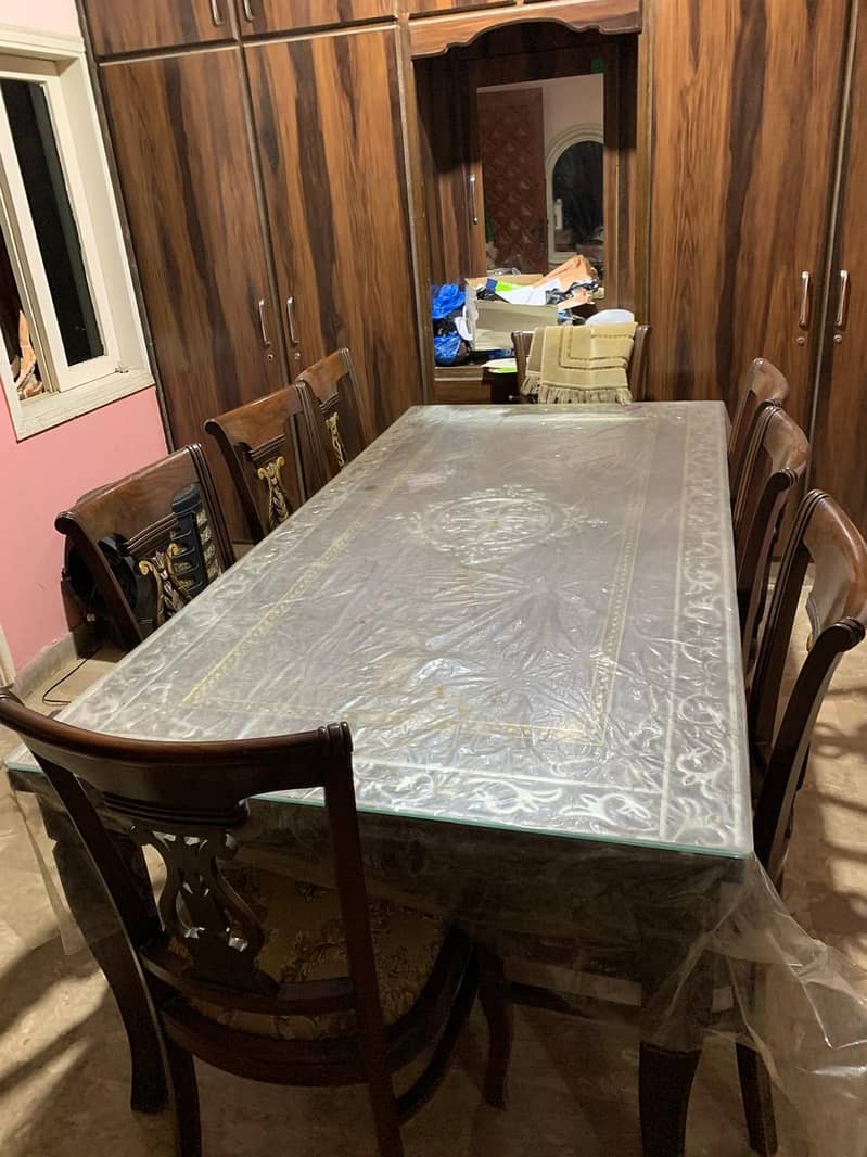 Big Dining table with 8 chairs 1
