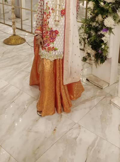 full heavy shirt sharara nd dupata 2 hours wear new suit