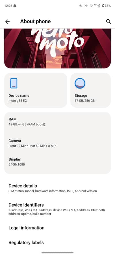 Motorola Moto G85