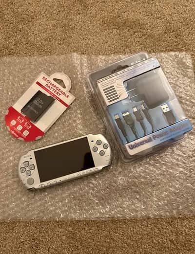 PSP 3000 Silver | 64GB Storage | Jailbreak