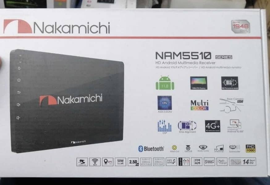 Nakamichi android panel wireless apple car and android auto 6