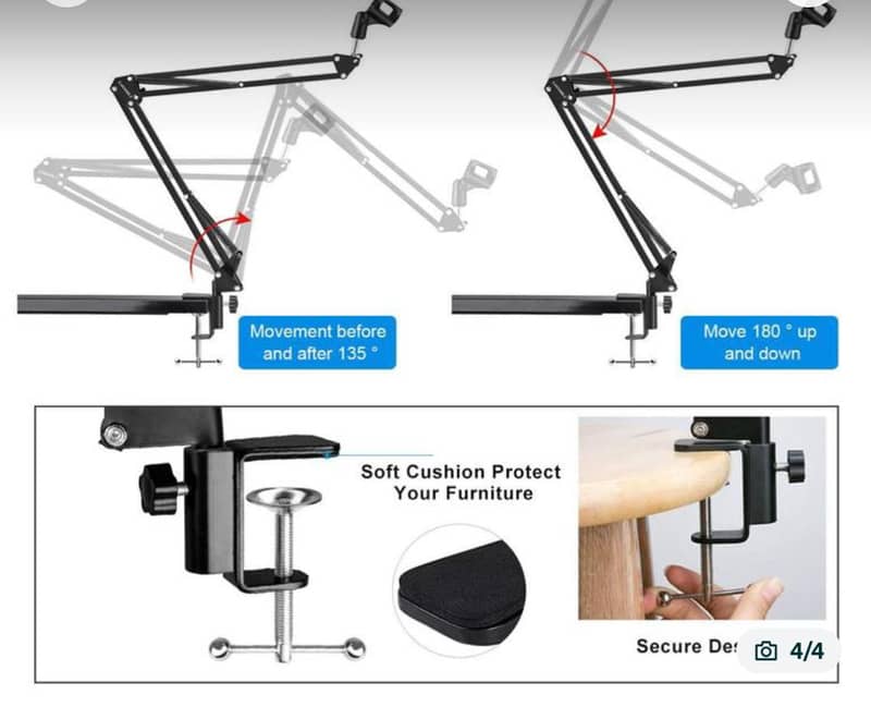 podcast microphone stand table 1