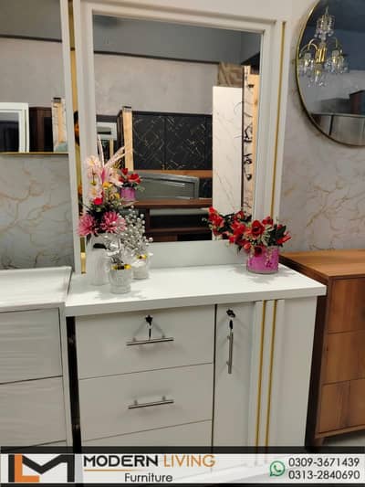 Dressing Table 4 Storage Drawers With Mirror Best Quality