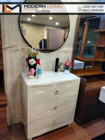 Dressing Table 4 Storage Drawers With Mirror Best Quality