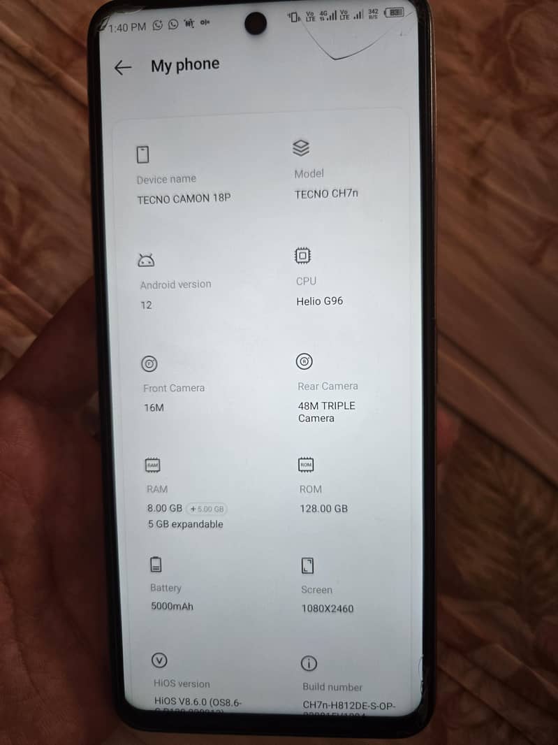 Tecno Camon 18P  8/128 5