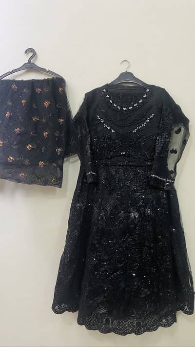 Black Lehenga | Embroidered Dress