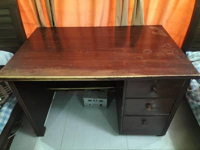 Wooden Office/Study Table and Chair