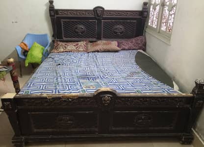 Double Bed with Wardrobe Set - Complete Bedroom Pair
