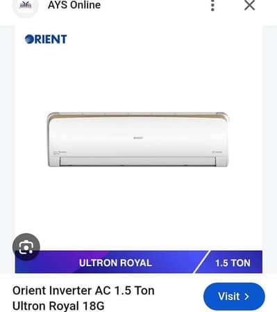 orient dc inverte 1.5 ton