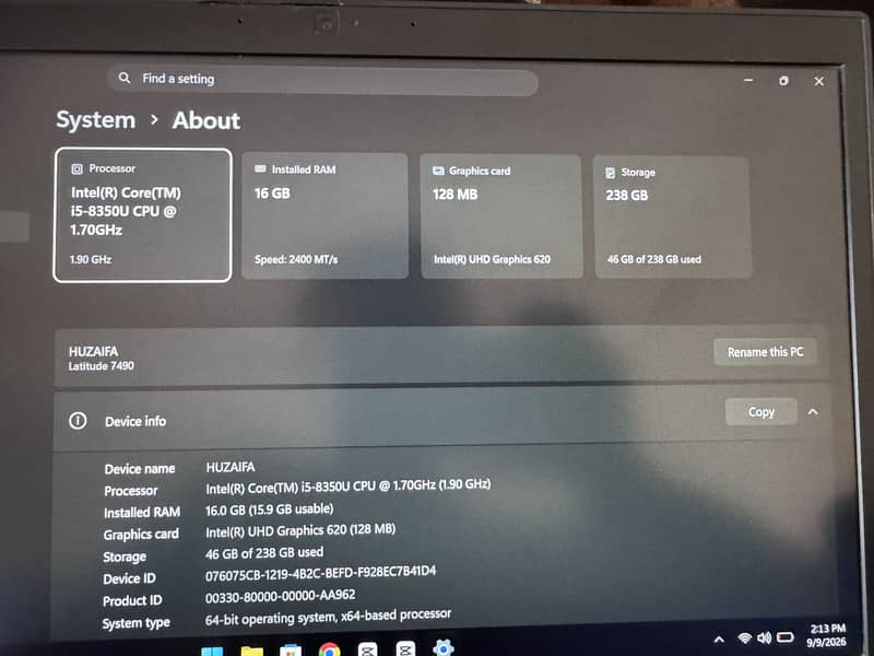 Dell latitude 7490 0