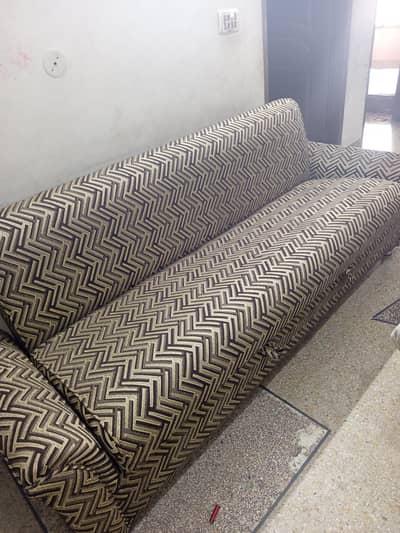 sofa combed 4seater no damage new cover instead of leather