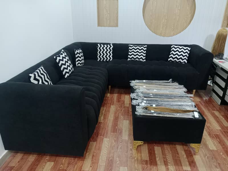 L Shape Sofa Set ( Bukra Fabrick) 2