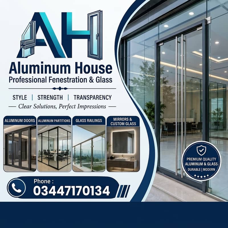Glass Installation & Replacement /  Aluminium Frame Work 0
