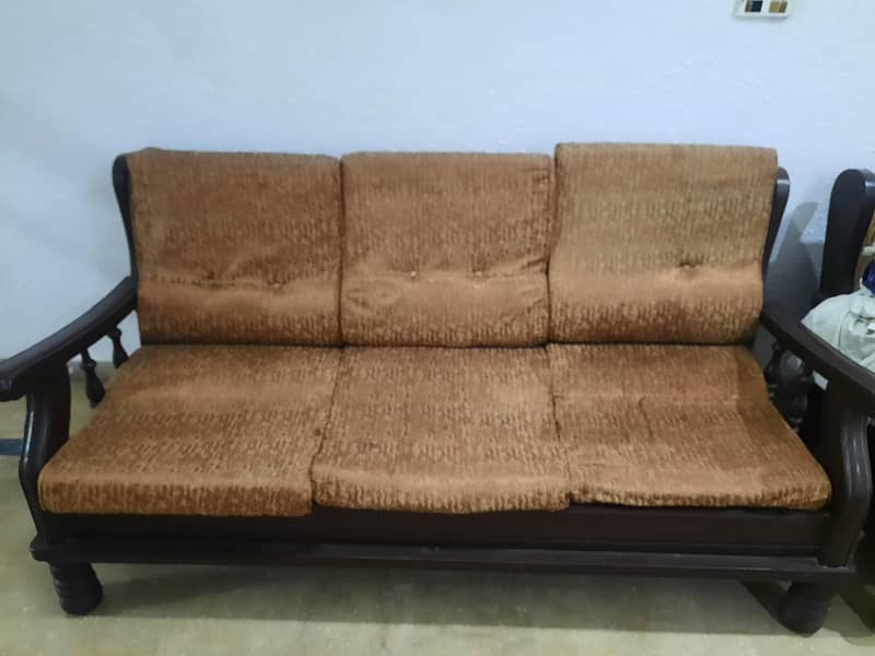 Real Solid Wood Sofa Set 0