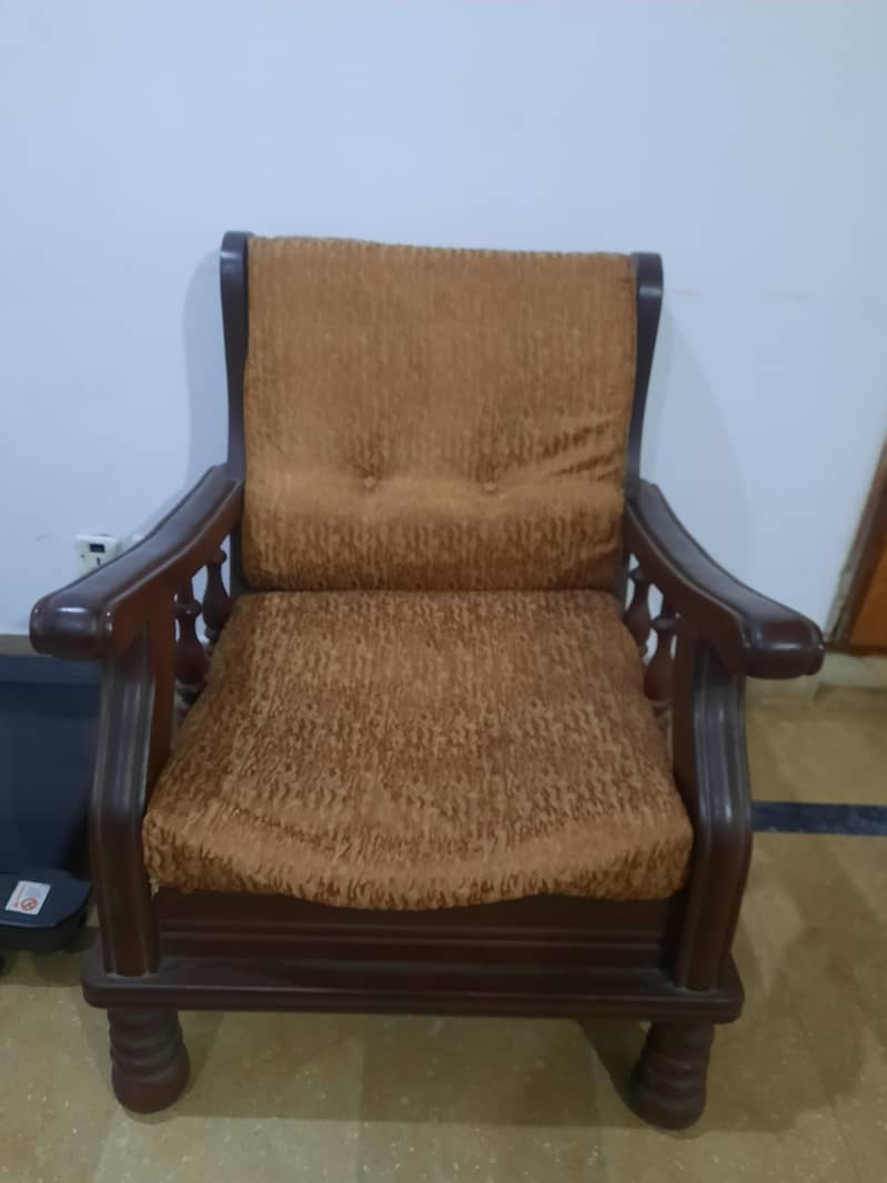 Real Solid Wood Sofa Set 2