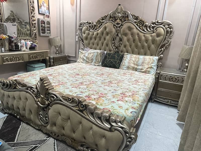 Chinioti design king bed set 3
