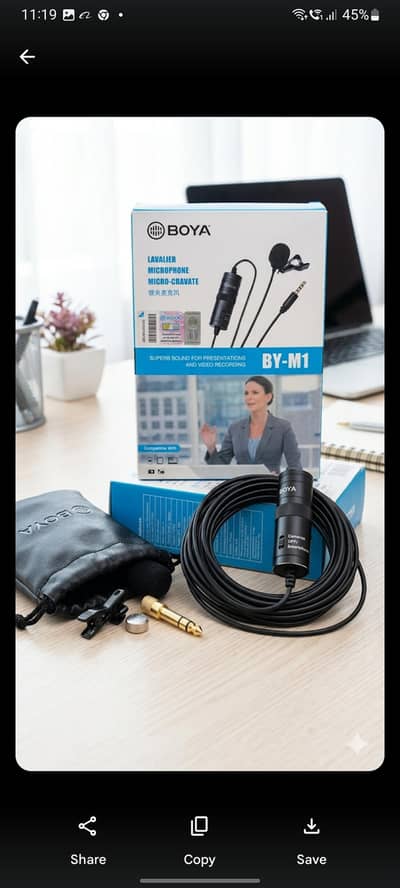 BOYA BY-M1 Omnidirectional Lavalier Microphone