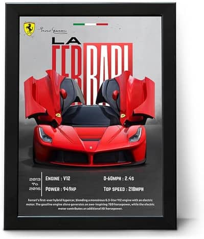 Custom Car Frame | Personalized Car Photo Frame | Car Lovers Gift