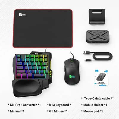 mobile gaming keyboard mouse combo