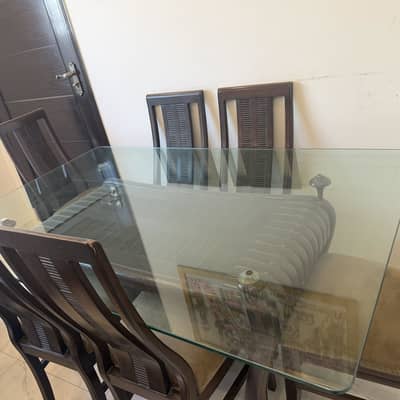 Dining table with 6 chairs