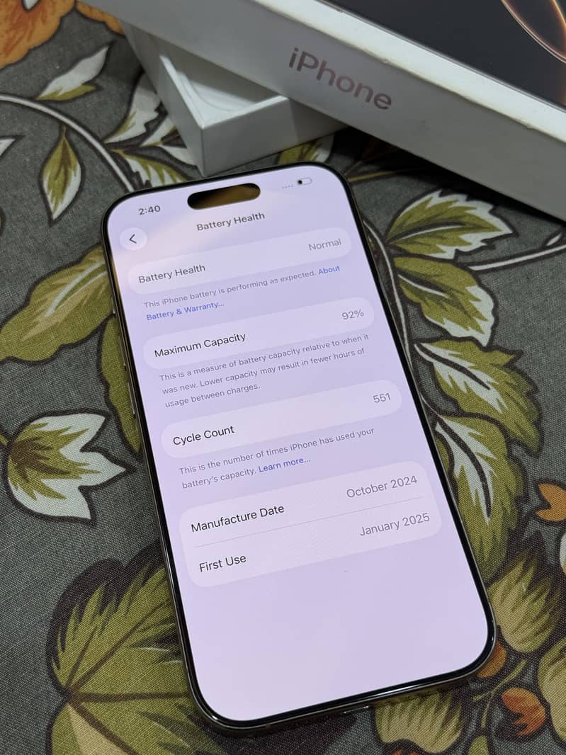 iPhone 16 Pro 256GB FU 1