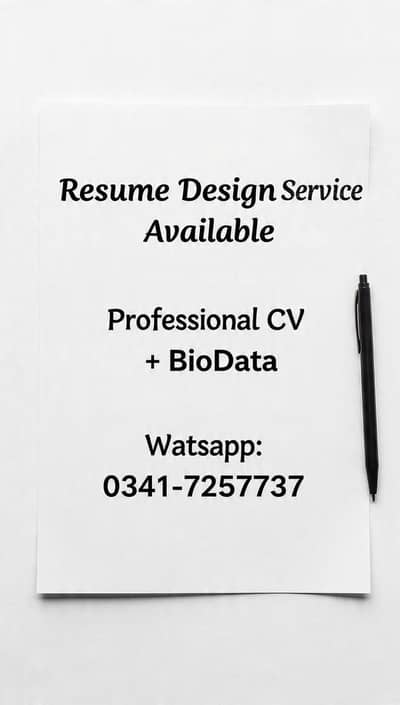 Professional Resume Design Service 500 Rs Fast delivery