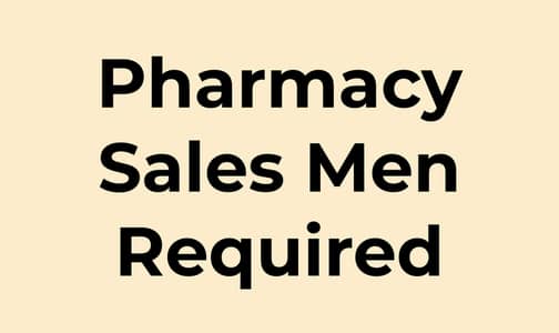 Pharmacy Sales Men Needed