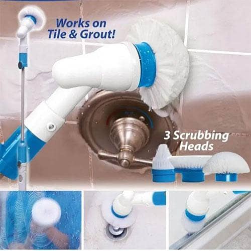 New High Quality Hurri-cane Spin Scrubber Rechargeable Cordless Cleaning Brush in pakistan