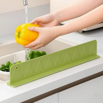 Kitchen Sink Splash Guard | Water Barrier Strip | Silicone
