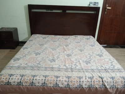 wooden bed