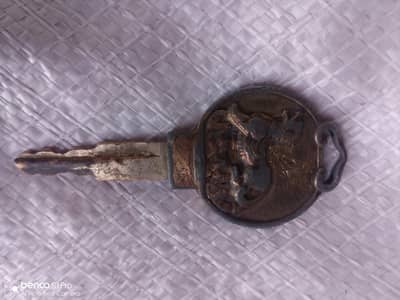 : "Vintage / Antique Key with Lion Emblem" "Old Scooter/Bike Key