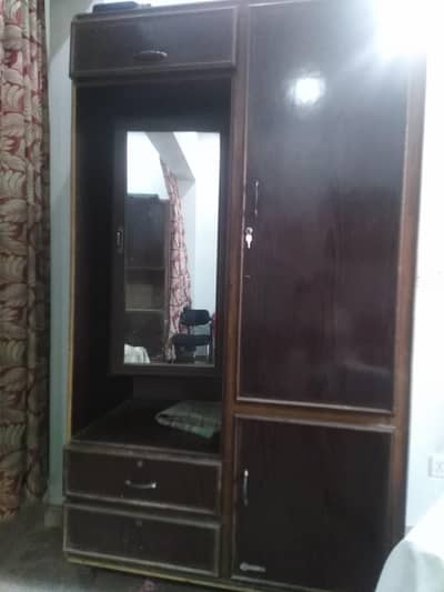 2 wooden wardrobe