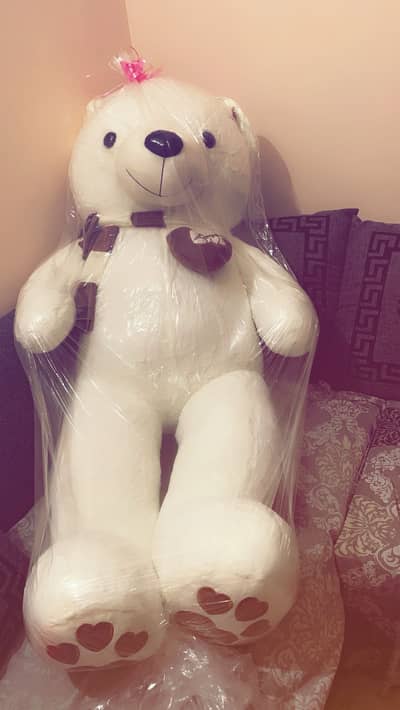 Huge 5.5 Ft White Teddy Bear – Brand New / Almost Unused