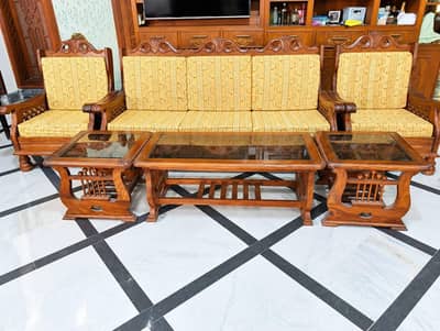 Premium Wooden Sofa Set for Sale