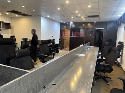 Semi Furnished Office For Rent Main Boulevard Gulberg Lll .