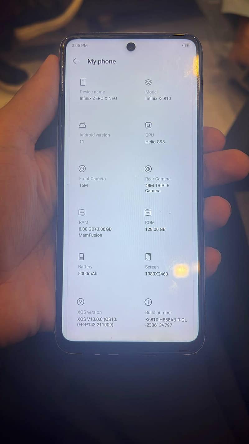 Infinix Zero X Neo 7