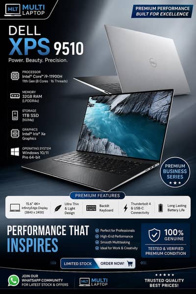 DELL XPS 9510 CORE i9--11Th GeneraTion