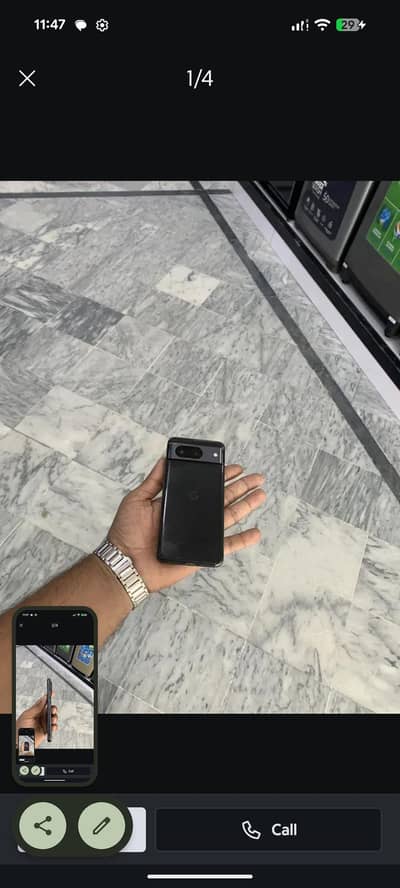 Google Pixel 8 water pak official PTA ha 1 line green urgent sale