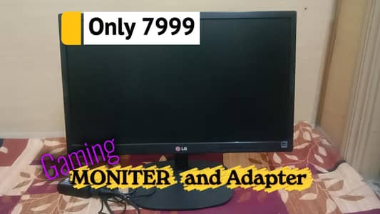 MONITER and ADAPTER FOR SALE !!