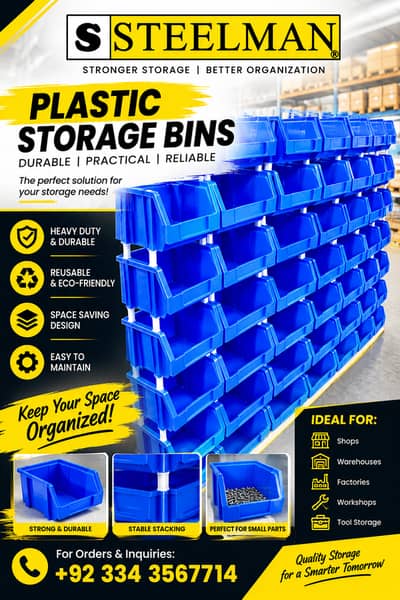 Storage Organizer Bins | Industrial Storage Bins | Parts Storage Bin