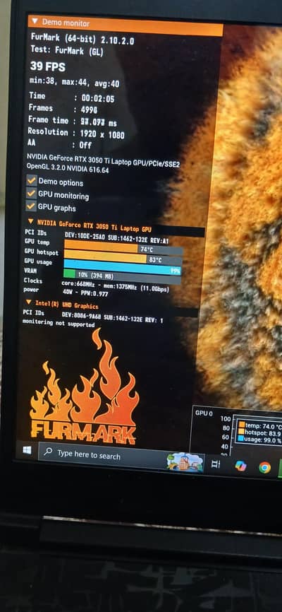 MSI GF63 11SC I5 11400H RTX 3050 TI