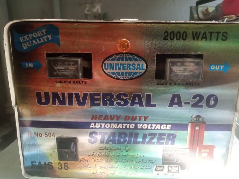 voltage Stabilizer A -20 0